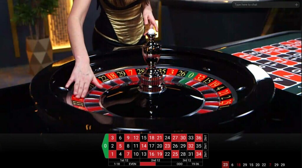 Rulettia pelataan netissä live casinolla.